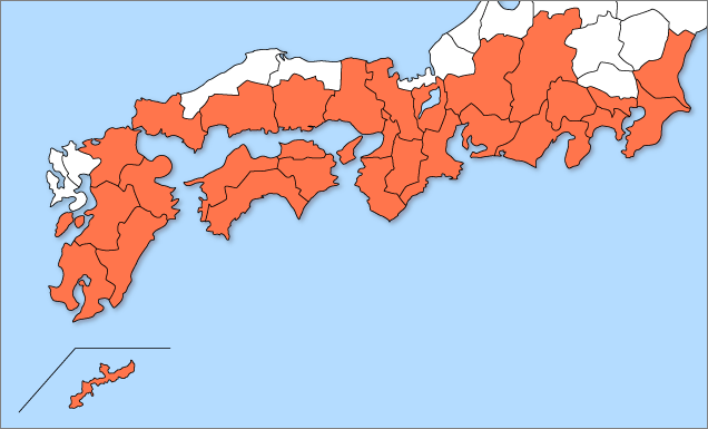 会員都府県記載地図